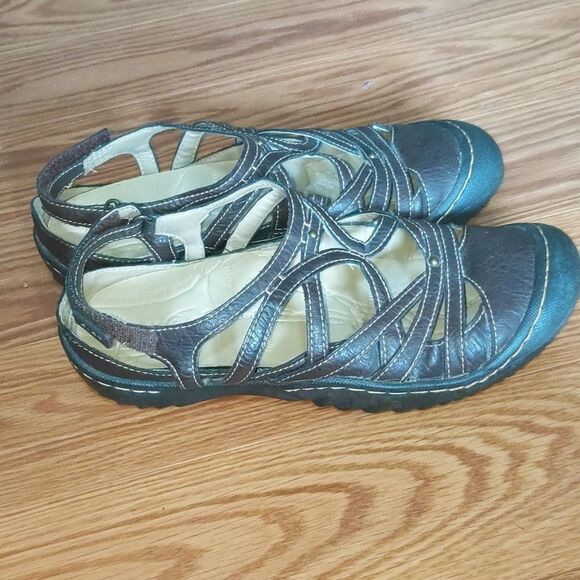 J-41 brown vegan sandals Sz 8.5 - Picture 5 of 5
